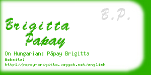 brigitta papay business card